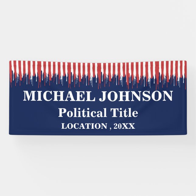 Lona  Campaña Política Personalizada  (Horizontal)