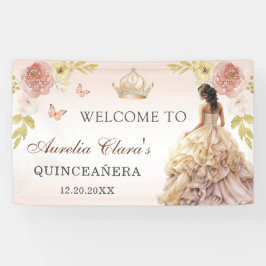 Lona Campaña Princesa Vestido Quinceañera Cumpleaños
