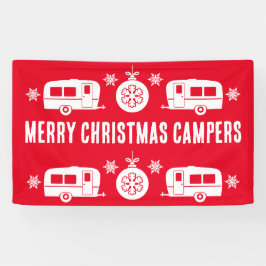 Lona Camping de caravanas felices Navidades