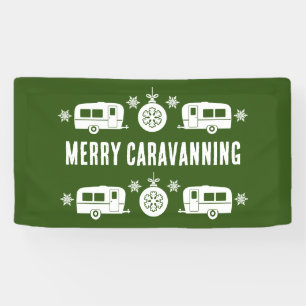 Lona Camping de caravanas felices Navidades