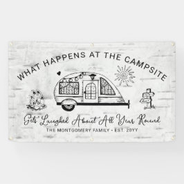 Lona Camping Rústico Personalizado Divertido