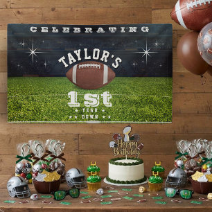 Lona Campo de Fútbol Americano Fiesta de Cumpleaños 1er