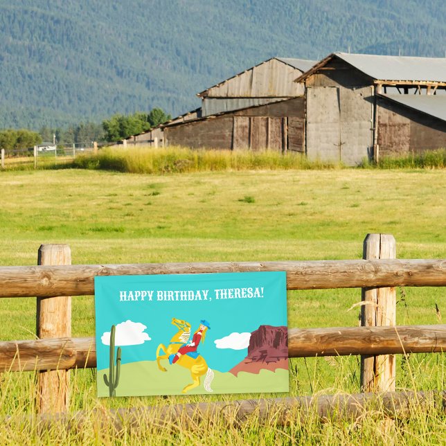 Lona Campy Cowgirl occidental en cumpleaños de Personal (Subido por el creador)