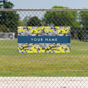 Lona Camuflaje amarillo y gris Tu nombre personaliza