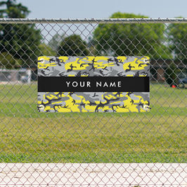 Lona Camuflaje amarillo y gris Tu nombre personaliza