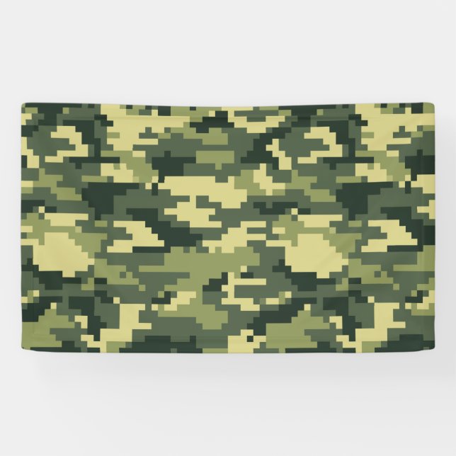 Lona Camuflaje Digital Woodland de 8 bits / Camo (Horizontal)