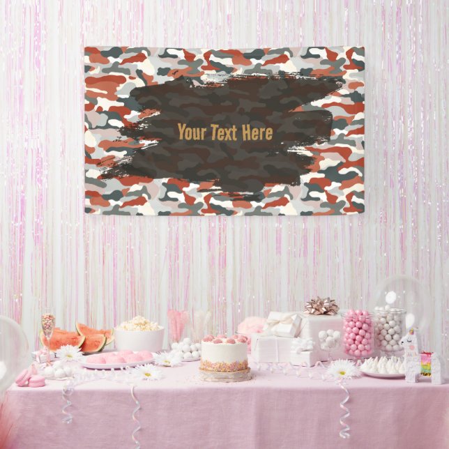 Lona Camuflaje Personalizado de Otoño Áspero (Fiesta)