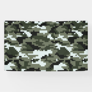 Lona Camuflaje urbano digital Pixel de 8 bits / Camo