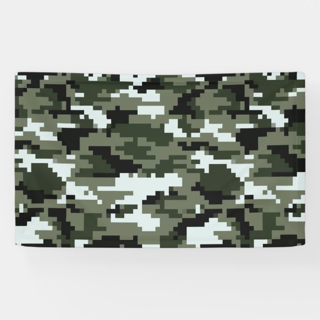 Lona Camuflaje Urbano Digital Pixel de 8 bits / Camo (Horizontal)