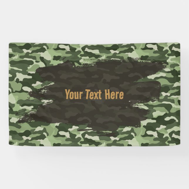 Lona Camuflaje verde personalizado resistente (Horizontal)