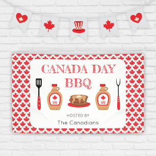 Lona Canadá Day BBQ Maple Leaf