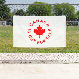 Lona Canadá no está a la venta tipografía hoja de arce