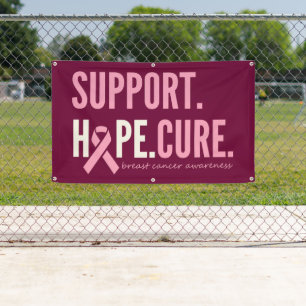 Lona cáncer de mama esperanza de cura Banner Outdoor