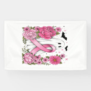 Lona Cáncer de Mama Halloween Fantasma Boho
