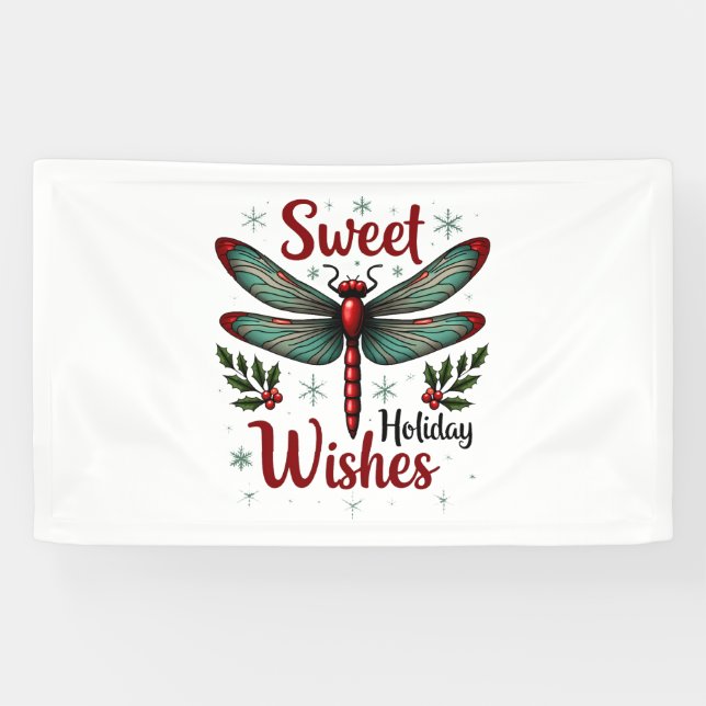 Lona Candy Cane Wings Dragonfly (Horizontal)