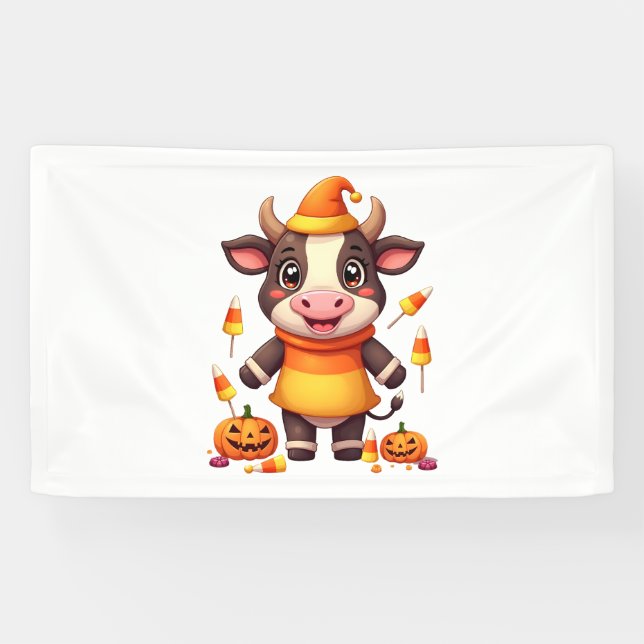 Lona Candy Corn Cow (Horizontal)