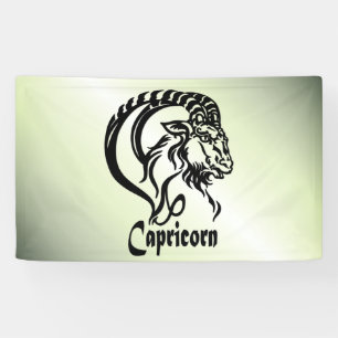Lona Capricornio la Cabra de Mar Zodiac Verde