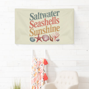 Lona Caracoles de agua salada Sol Verano Playa Vacacion