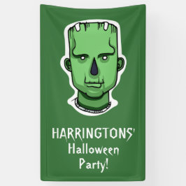 Lona Caracteres de Halloween Cartel de texto personaliz