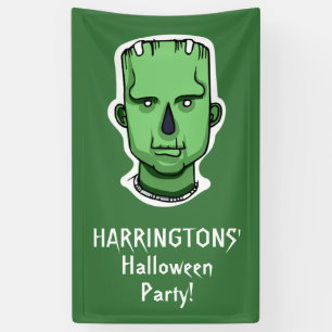 Lona Caracteres de Halloween Cartel de texto personaliz
