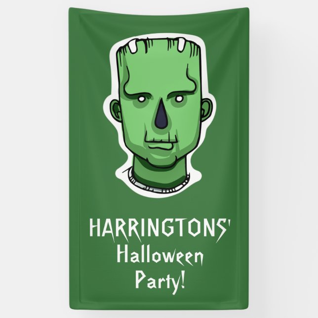 Lona Caracteres de Halloween Cartel de texto personaliz (Vertical)