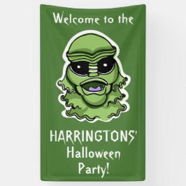 Lona Caracteres de Halloween Cartel de texto personaliz