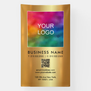 Lona Cargar el logotipo de su empresa Código QR Vertica