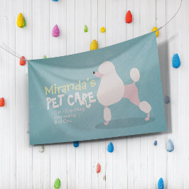 Lona Carne de perro caniche en salón de baño