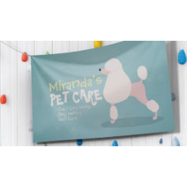 Lona Carne de perro caniche en salón de baño