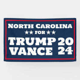 Lona Carolina del Norte para el cartel de Trump Vance 2