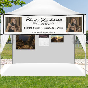 Lona Carpa para cabina de fotos con guión moderno en bl