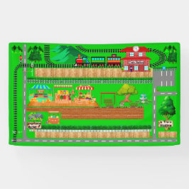 Lona Carreteras de la estación de tren para coches Bann