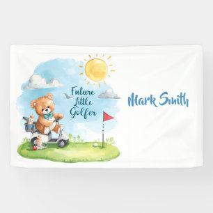 Lona Carro de Golf con el texto Hola Bebé para golfista