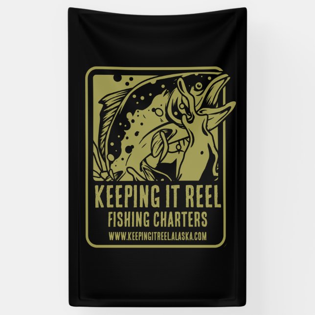 Lona Cartas De Pesca Y Accesorios De Club (Vertical)