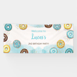 Lona Cartel "Bienvenidos" para el primer cumpleaños.