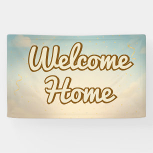 Lona Cartel Clásico de Bienvenida a Casa