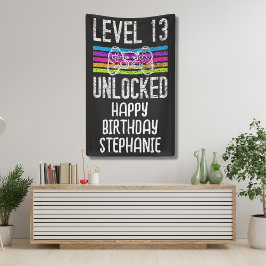 Lona Cartel de 13 años de nivel 13 desbloqueado