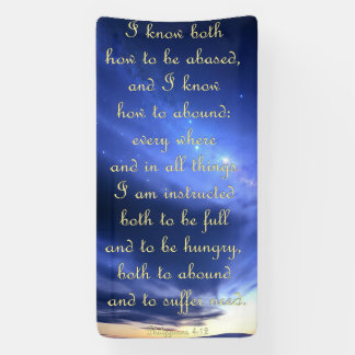 Lona Cartel de aliento - Filipinas 4:12