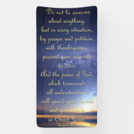 Lona Cartel de aliento - Filipinas 4:6-7