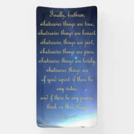 Lona Cartel de aliento - Filipinas 4:8