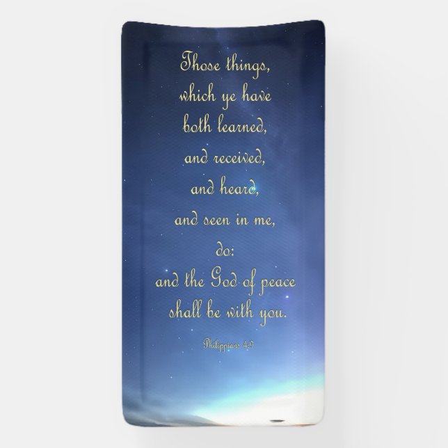 Lona Cartel de aliento - Filipinas 4:9 (Vertical)