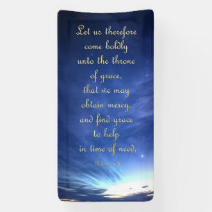 Lona Cartel de aliento - Hebreos 4:16