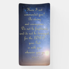 Lona Cartel de aliento - Joshua 1:9