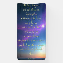 Lona Cartel de aliento - Mateo 28:19-20