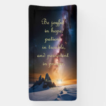 Cartel de aliento - Romanos 12:12