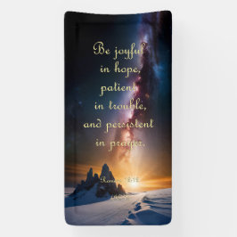 Lona Cartel de aliento - Romanos 12:12