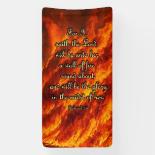Lona Cartel de aliento - Zechariah 2:5
