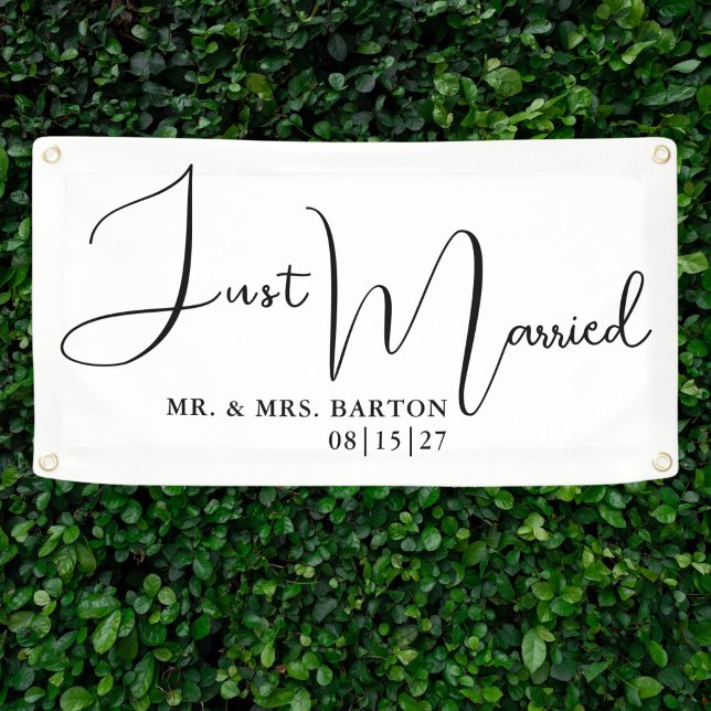 Lona Cartel de auto estilizado solo casado (Subido por el creador)