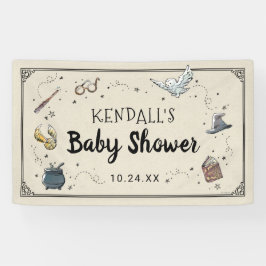 Lona Cartel de Baby Shower de Harry Potter