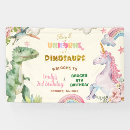 Lona Cartel de bienvenida conjunto de hermanos de unico